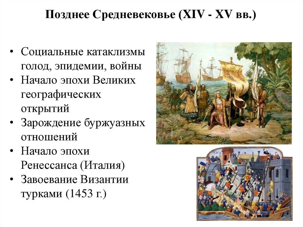 Период xiv xv