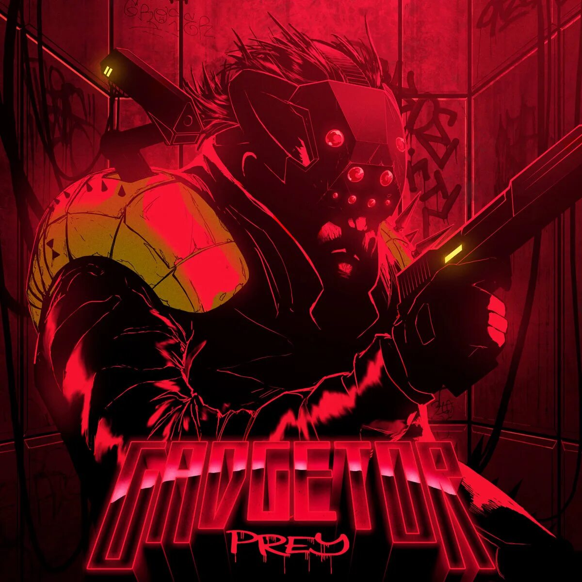 Gadgetor Prey. Дарк синтвейв. Киберпанк обложка. Киберпанк обложка для трека. Darksynth