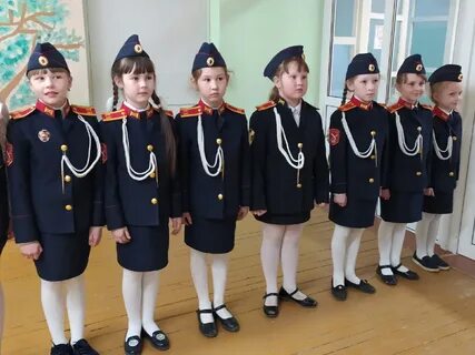 Строй школьников