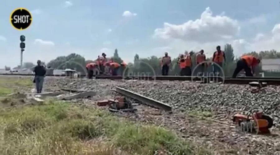 Реконструкция железнодорожного пути. Подрыв поезда в Крыму.