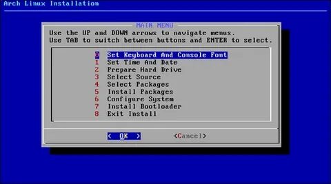 Main install