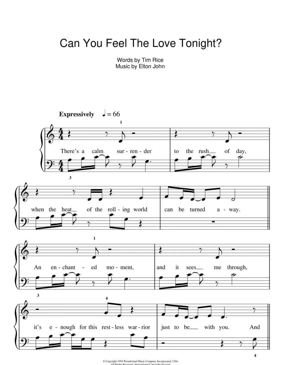 Can you feel the love tonight элтон. Elton John can you feel the Love Tonight Ноты. Ноты Элтон Джон can you feel. Элтон Джон can you feel the Love Tonight Ноты. Элтон Джон Ноты для фортепиано Король Лев.