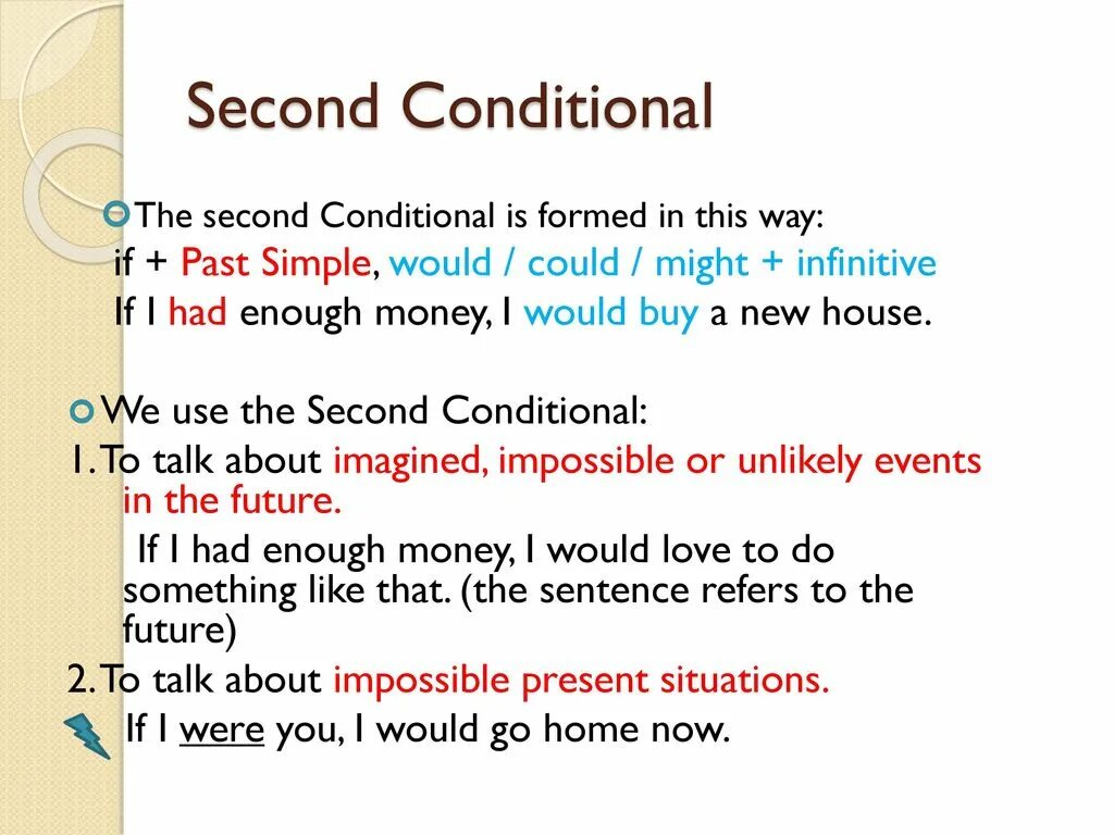 Conditional two. Second conditional правило. Second conditional примеры. Second conditional форма. Инфинитив паст Симпл.