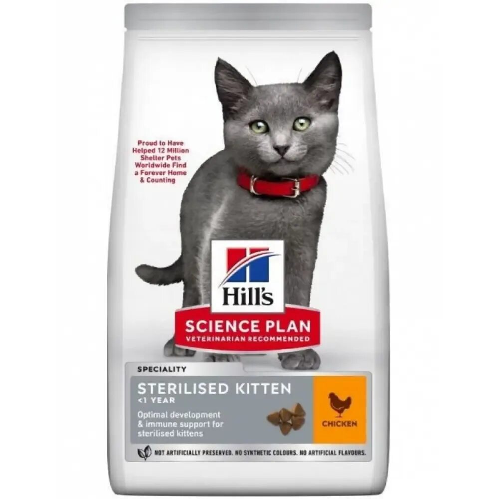 Корм Hills Science Plan для котят. Hills для котят с курицей. Хиллс для котят с курицей. Корм для кошек Хиллс картина. Хиллс для кошек стерилизованных сухой купить