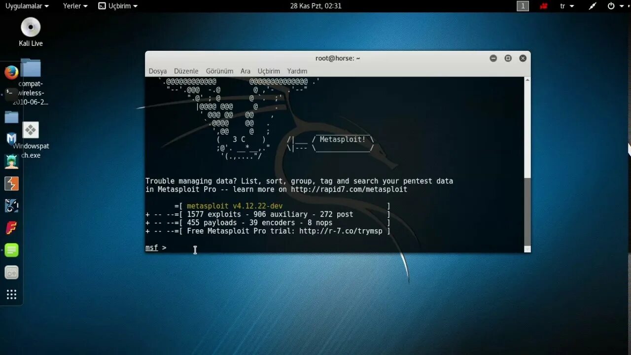 Metasploit kali. Metasploit kali