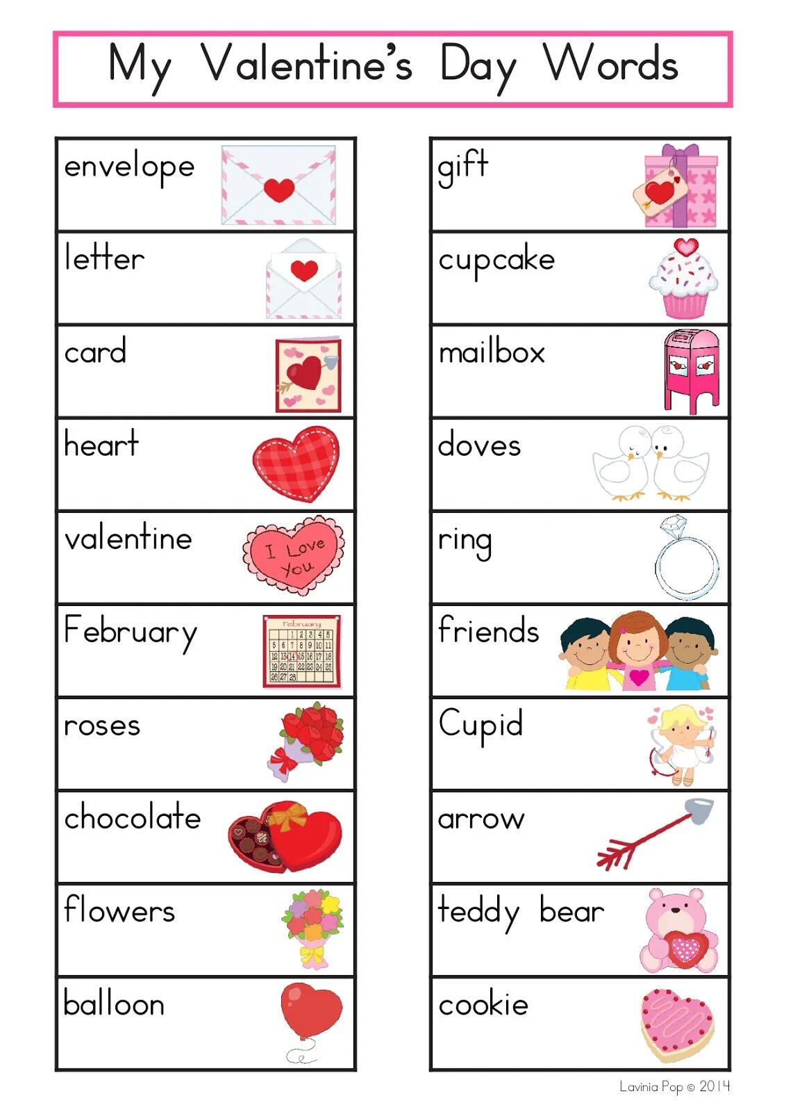 Valentine s wordwall