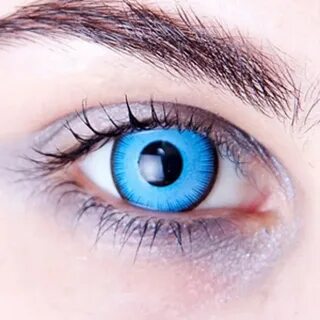 His eyes are blue