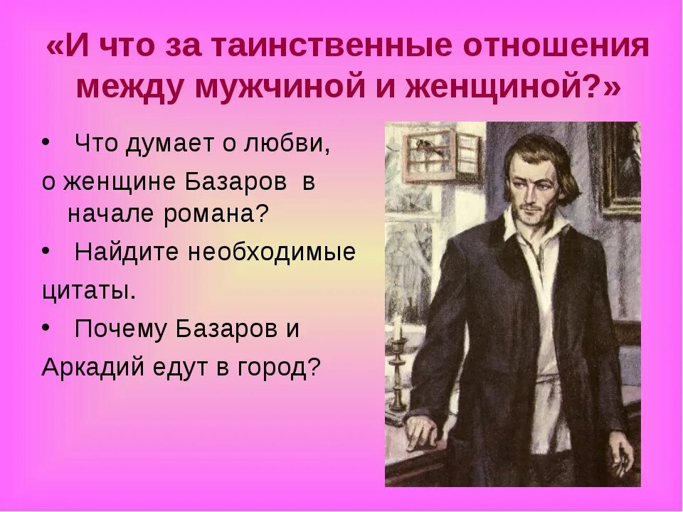 Базаров о женщинах. Базаров о любви.