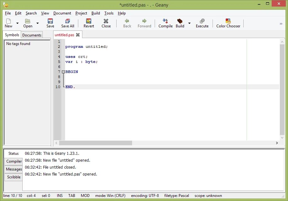 Pascal pas. Build Geany. Программирование в Geany калькулятор. Geany ide.