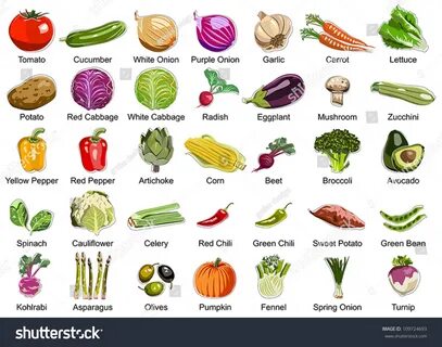 Vegetables на английском языке