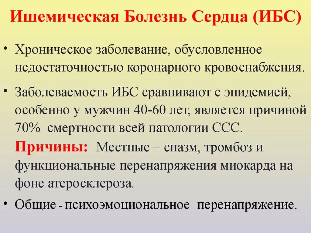 Симптомы ибс у мужчин. Ишемическая болезнь сердца. Клинические проявления ишемической болезни сердца.