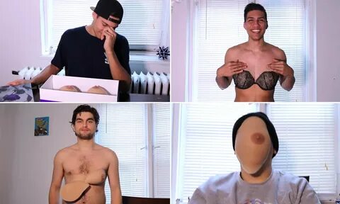 Men fake tits for Crossdresser wearing. 