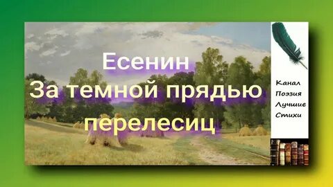 За темной прядью перелесиц