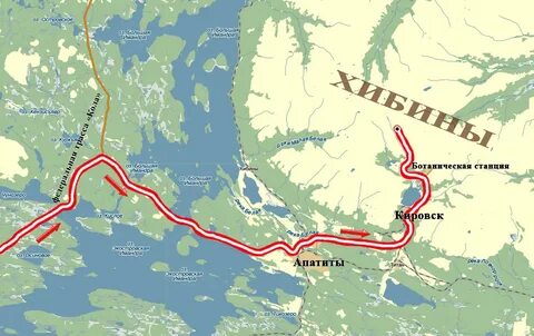 Мурманск апатиты расстояние