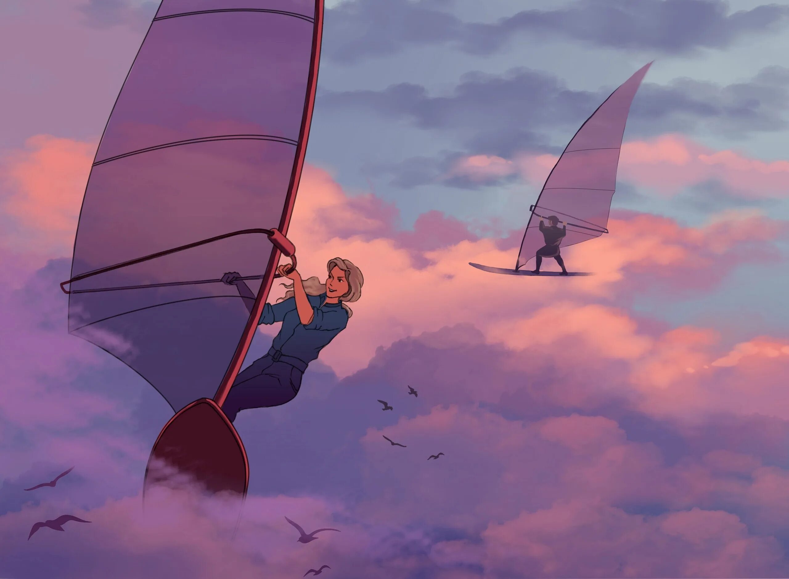 человек на облаке. девушка на ветру. девушка в облаках. образ ветра. девушка на пристани.