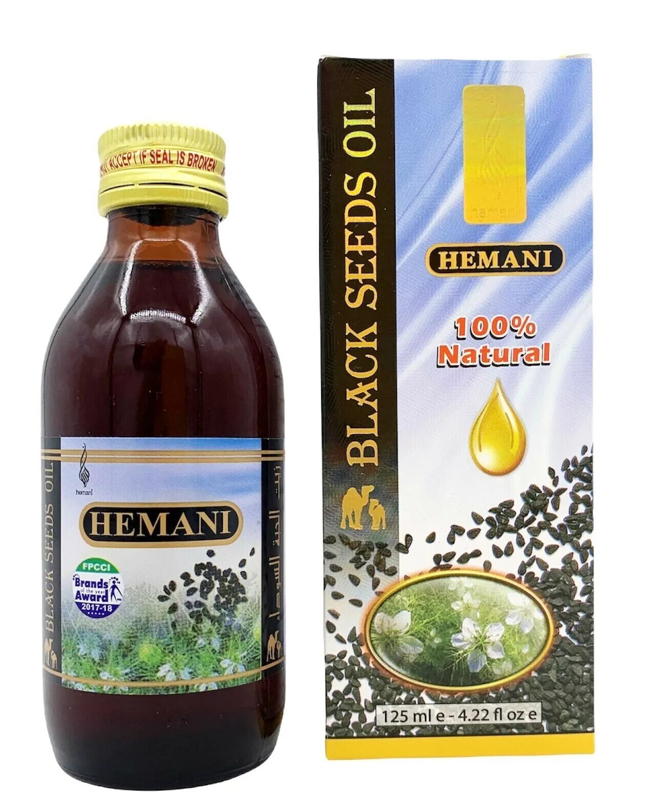 Масло black seed oil (черный тмин "Золотой верблюд") 125 ml Сауд. Аравия оптом. 