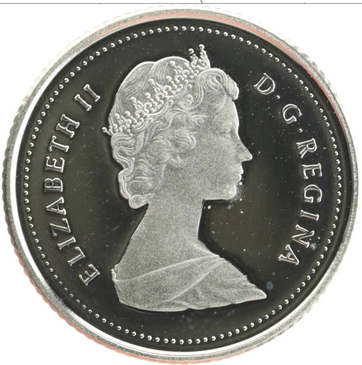 Монета Канады 10 центов 1989 года. 20 от 110 рублей