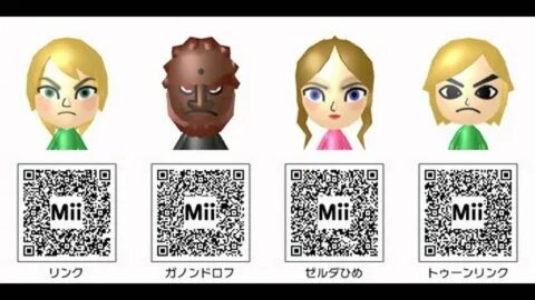Nintendo 3DS Mii QR Codes Pack 1 - YouTube.