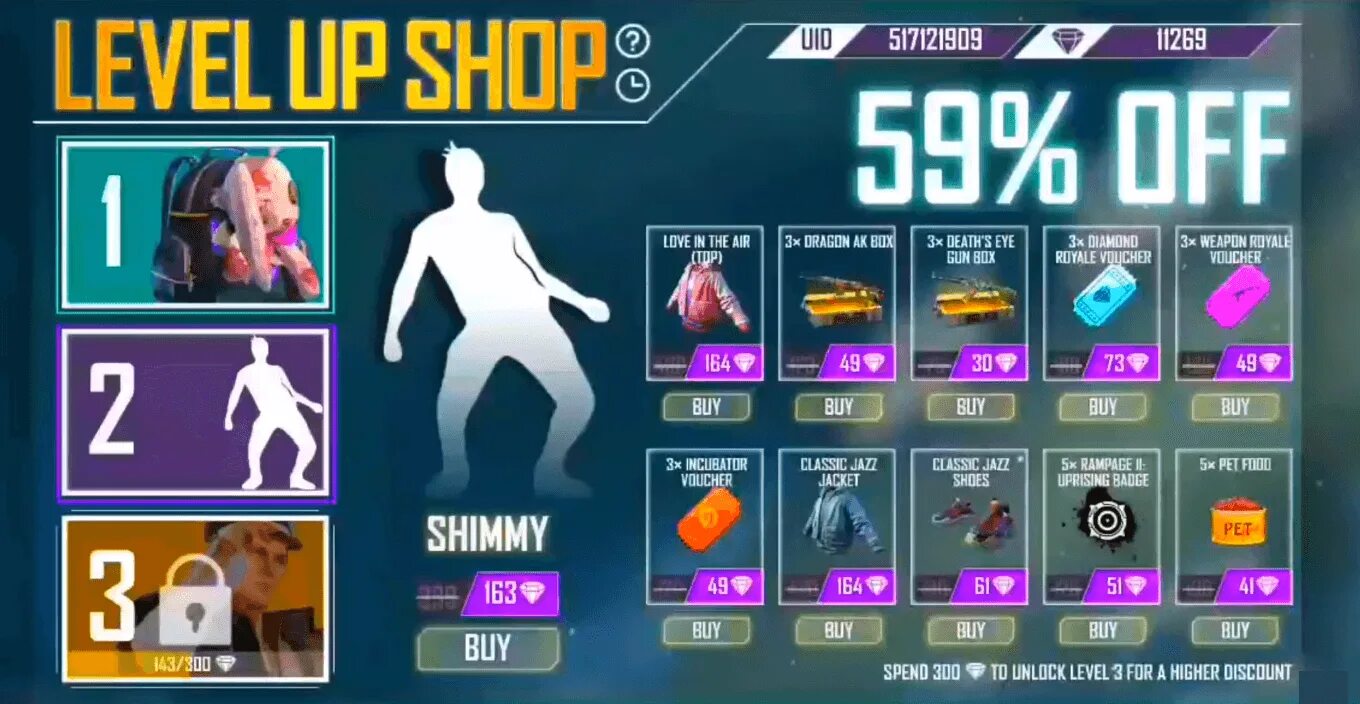 84 level up