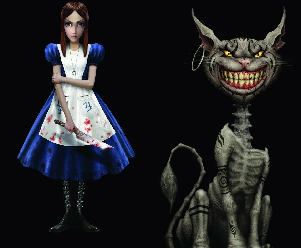 Какая другая алиса. Чеширский кот алиса америкэн макги. alice american mcgee чеширский кот. алиса американа макги 2.