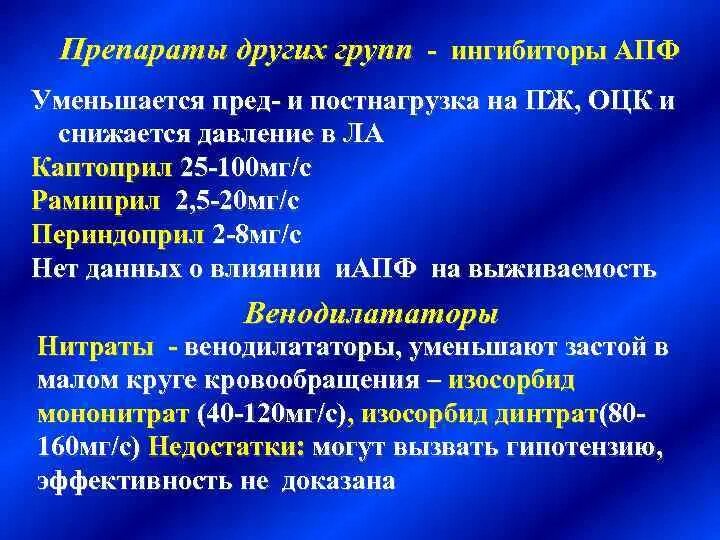 Ингибиторы АПФ постнагрузка. Ингибиторы АПФ при легочном сердце. Ингибиторы АПФ для сердца. ИАПФ при хроническом легочном сердце.