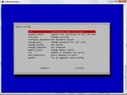 Raspberry pi config