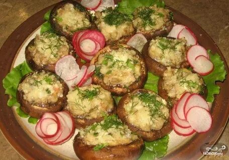 Вкусное простое блюдо из шампиньонов