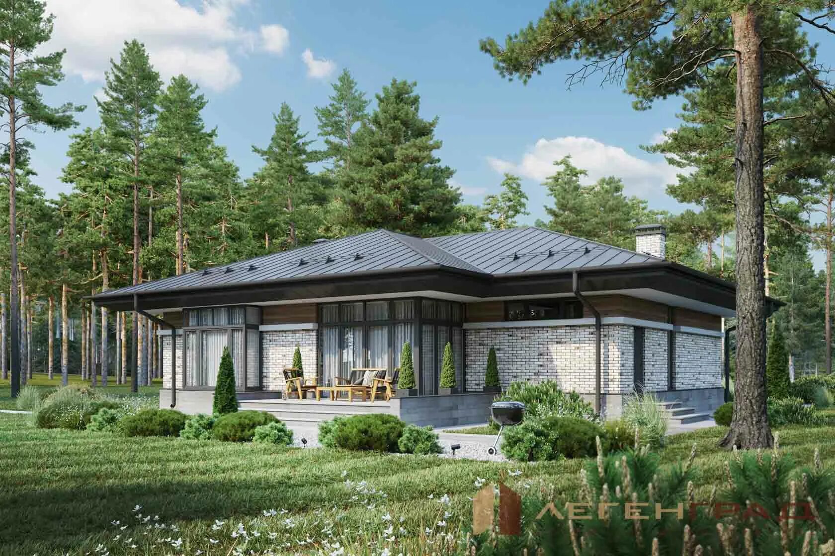 Проект дома 76. 260 м2. Дома из сип панелей йошкар ола под ключ. 260 м2. Фрэнк ллойд райт коттеджный поселок.