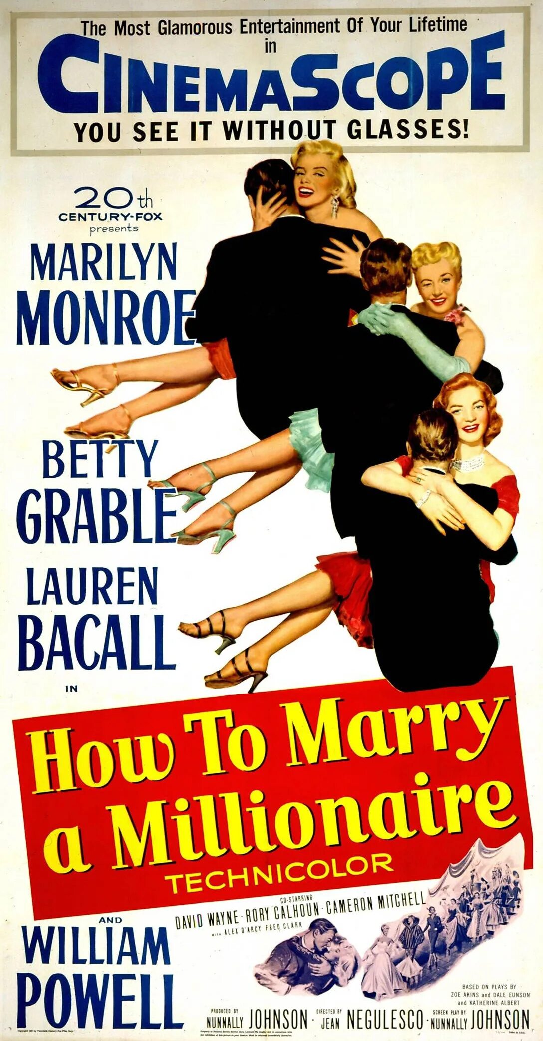 Выйти замуж за миллионера отзывы. Замуж за миллионера 1953. (How to Marry a Millionaire) [1953] Постер.