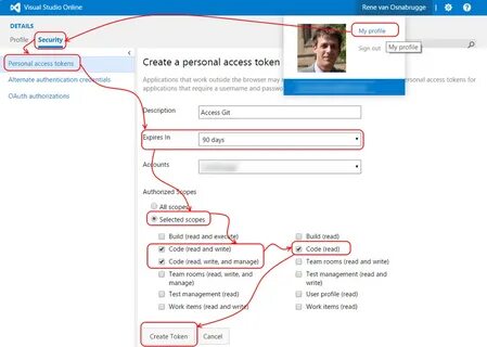 Generate access token