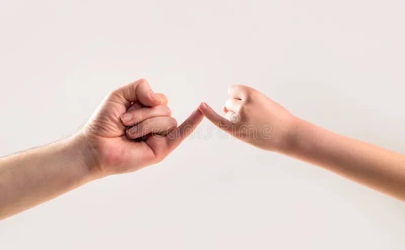 Hands holding together