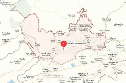 Расстояния наманган