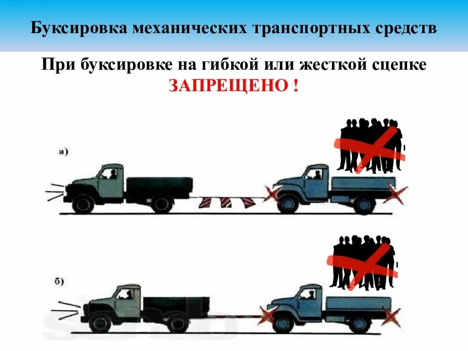 Разрешено ли перевозить людей буксируемым легковым автомобилем. Буксировка транспортных средств. Буксировка механических транспортных средств. Буксировка машины на жесткой сцепке. Механические транспортные средства.