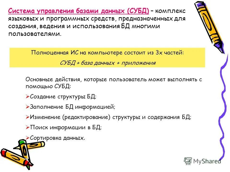 Типы субд база данных. Интеллектуализация информационных систем. Языковые средства систем баз данных. Комплекс языковых и программных. Комплекс языковых и программных.