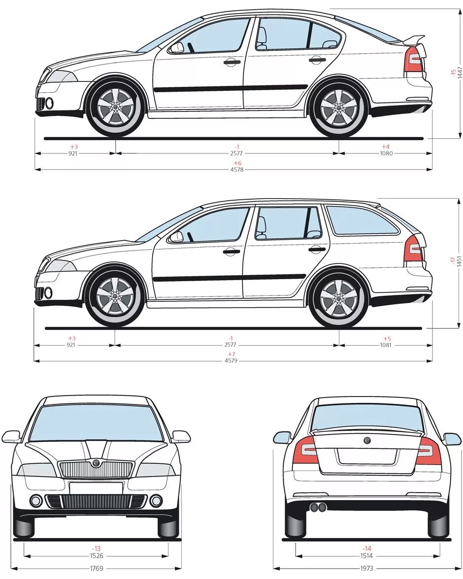 Skoda octavia габаритные размеры. Skoda Octavia a5 габариты. Skoda Octavia Tour универсал длина.