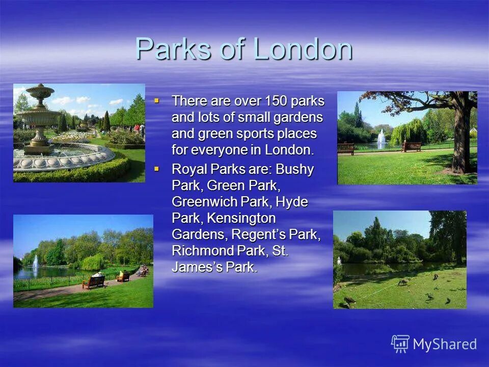 Реклама парка на английском. Парки Лондона на английском. Английский парк Лондон. Названия парков на английском. Буклет тематического парка на английском.