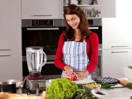 I cook in the kitchen