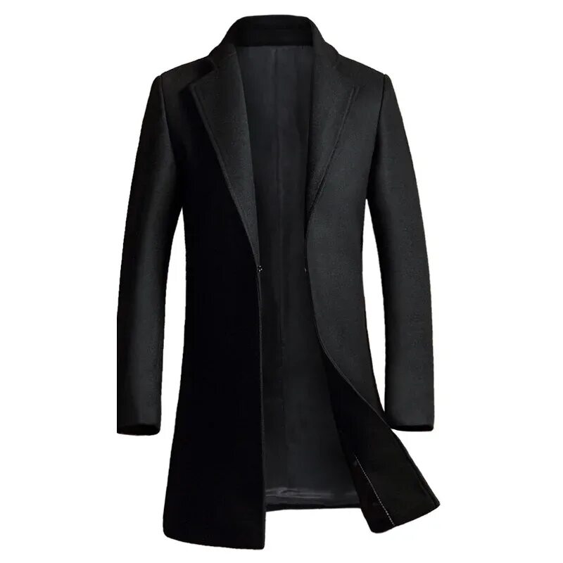 Мужское пальто woolen Coat. Wool Blend Coat пальто мужское\. Мужское пальто слим фит. Черное пальто мужское.