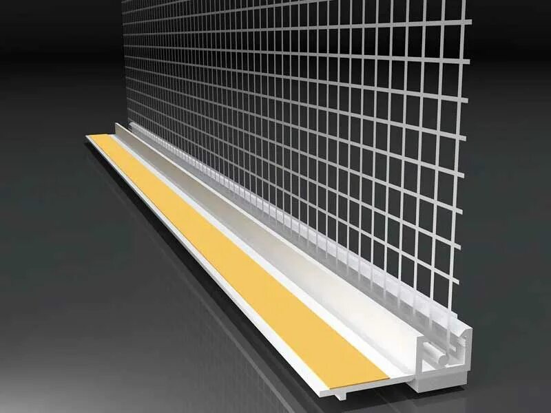 Профиль-капельник пвх с армир. Профиль цокольный al 100мм 2,5м. Профиль поперечный для москитной сетки 1. Профиль примыкающий с арм. Профиль пвх с армирующей сеткой, капельник 2.