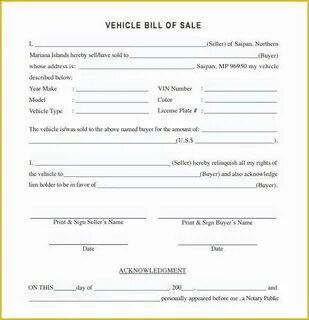 Bill of sale