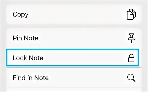 Note lock. Note lock