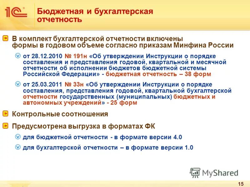 Бюджетная отчетность. Схема рассмотрения и утверждения федерального бюджета. Порядок составления и предоставления бюджетной отчетности. Порядок предоставления бухгалтерской отчетности. Книга приказ 257н.