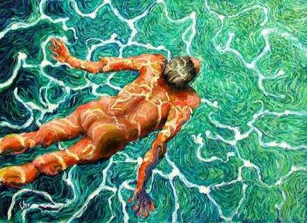 swimmer 23 30 × 42