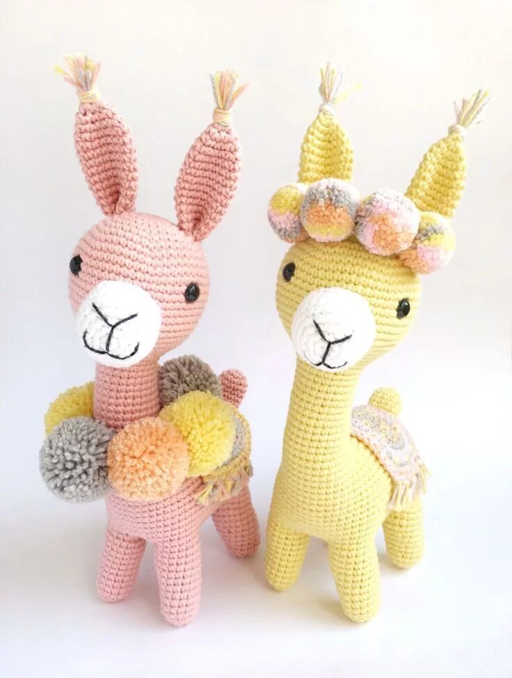 Two Amigurumi Alpacas Crochet projects, Crochet patterns, Crochet yarn
