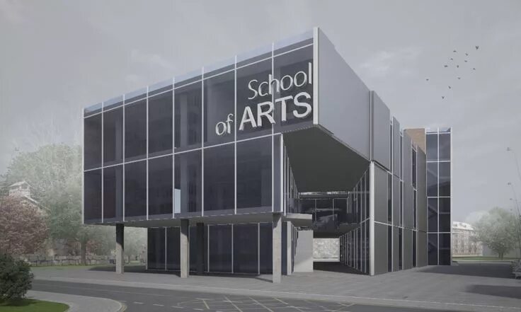 Современная школа искусств проект Gallery of C.F. Møller Selected to Design Vocational School in Denmark 5