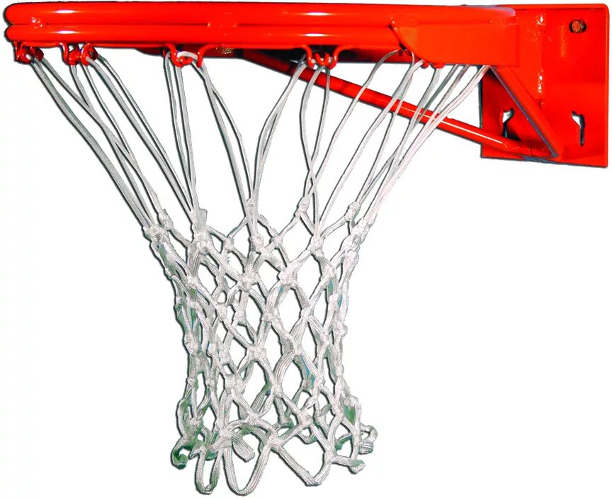 Баскетбольное кольцо Basketball Rim. Корзина баскетбольная №3 d=295 мм, с упором с сеткой. Сетка для баскетбольного кольца. Кольцо баскетбольное с упором.