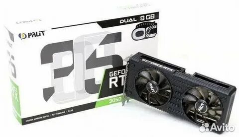 Видеокарта rtx 3050 8gb palit