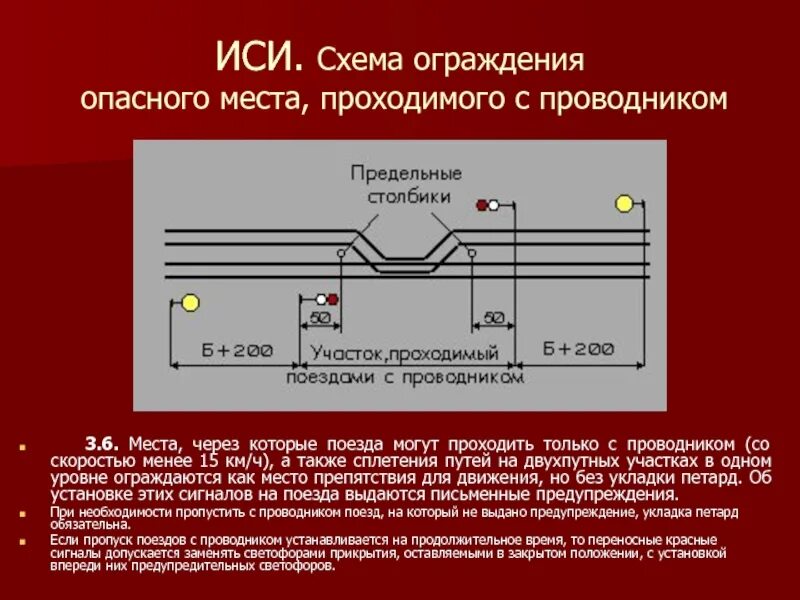 Каким сигналом ограждается