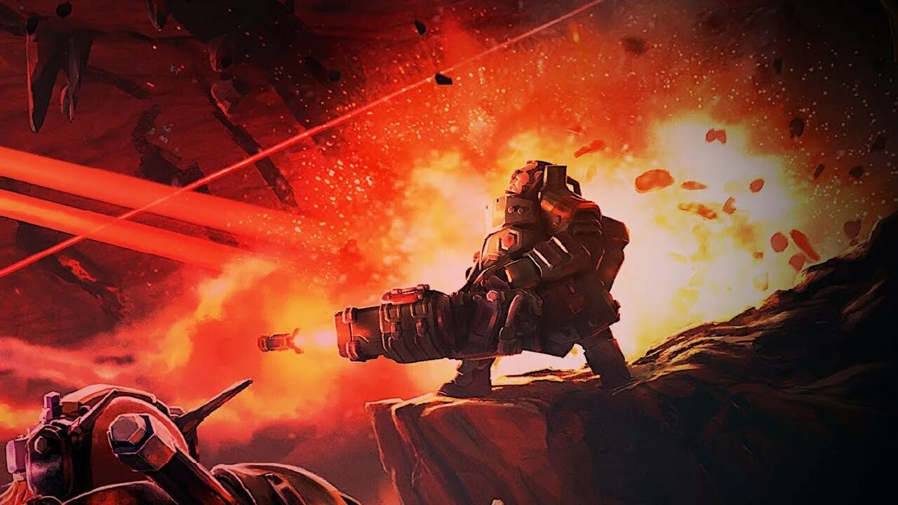 Наполнитель ядер deep rock. Deep rock galactic gunner art.