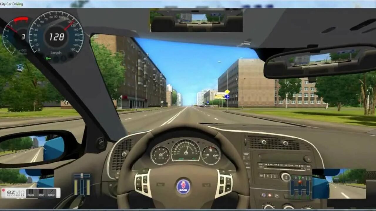 Сити кар драйвинг все открыто. Logitech g27 City car Driving. City car Driving геймплей. Вольво для Сити кар драйвинг. Спидометр для City car Driving.